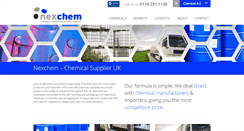 Desktop Screenshot of nexchem.co.uk