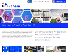 Tablet Screenshot of nexchem.co.uk